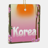 Korea Flowers旅行ポスター セラミックオーナメント (右)