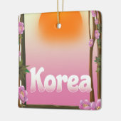 Korea Flowers旅行ポスター セラミックオーナメント (左)