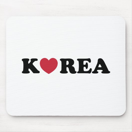 Korea Love Heart マウスパッド (正面)
