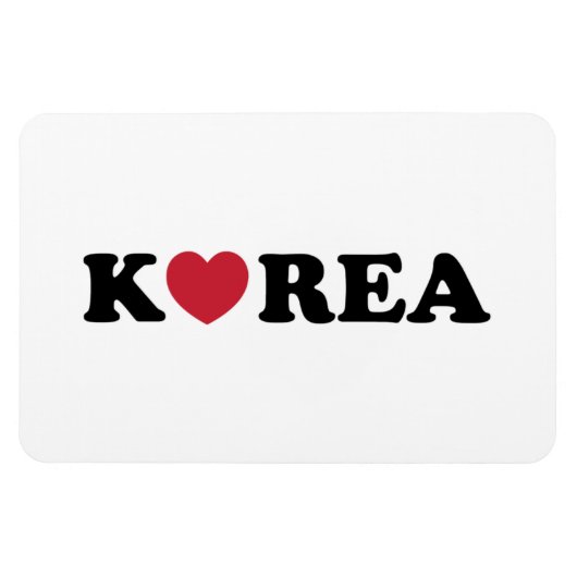 Korea Love Heart マグネット (横)