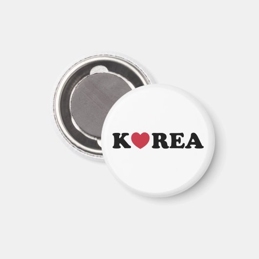 Korea Love Heart マグネット (正面/裏面)