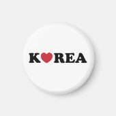 Korea Love Heart マグネット (正面)