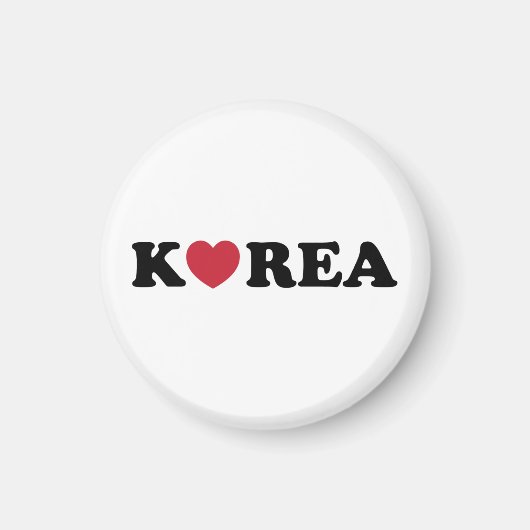 Korea Love Heart マグネット (正面)