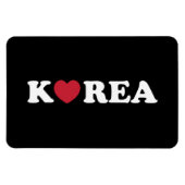 Korea Love Heart Magnet マグネット (横)