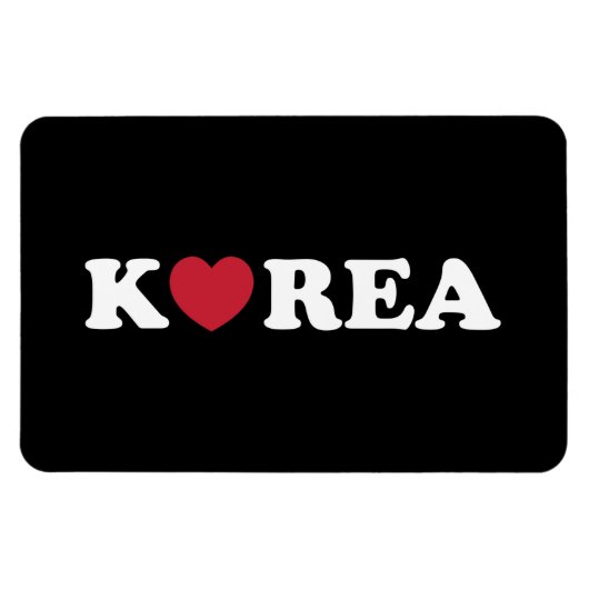 Korea Love Heart Magnet マグネット (横)