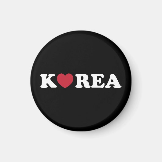 Korea Love Heart Magnet マグネット (正面)