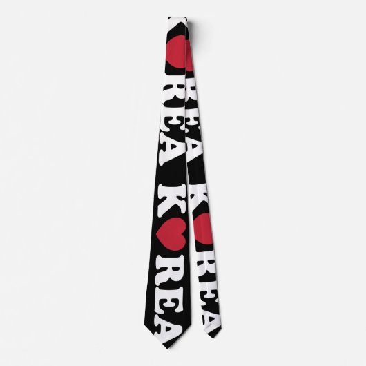 Korea Love Heart Neck Tie ネクタイ (正面)