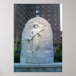 Korea Memorial at Buffalo Naval Park ポスター