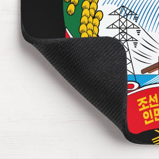 korea north emblem マウスパッド (コーナー)
