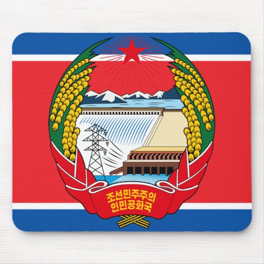 korea north emblem mouse pad マウスパッド (正面)
