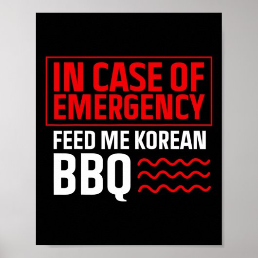 Korean Bbq – 韓国料理ファン – 韓国Bbq – 韓国 ポスター (正面)