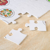 Korean BBQ Barbecue Roast Bulgogi Banchan Food ジグソーパズル (側面)