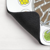 Korean BBQ Barbecue Roast Bulgogi Banchan Food マウスパッド (コーナー)