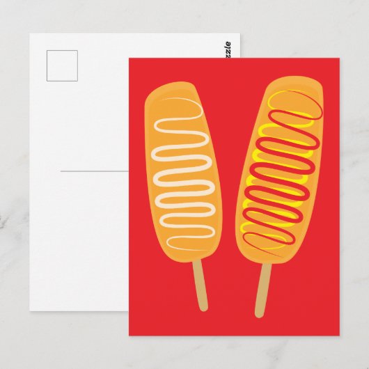Korean Corn Dogs ポストカード (正面/裏面)