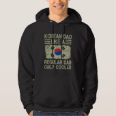 Korean Dad Like a Regular Dad Only Cooler  Dad パーカ (正面)