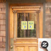 Korean English Languages Entrance Exit  ウィンドウサイン (ホームデコレーション)