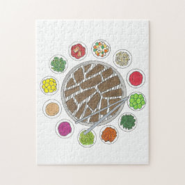 Korean Food Barbecue BBQ Roast Bulgogi Banchan ジグソーパズル