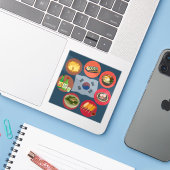 Korean food sticker シール (ノートパソコンとiPhone)