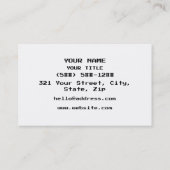 Korean Gamer 게이머 名刺 (裏面)