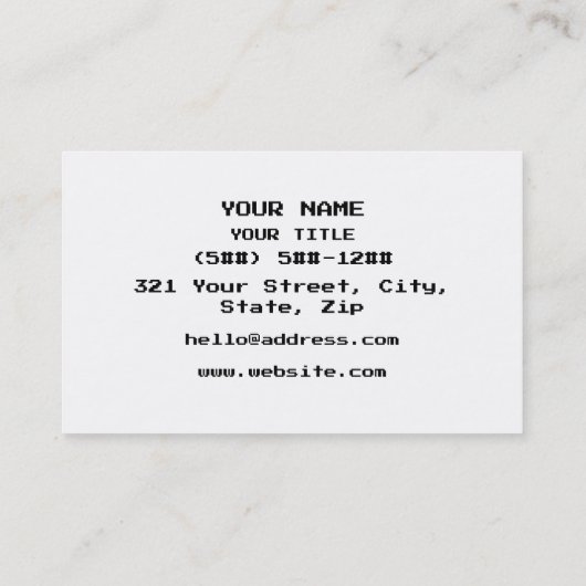 Korean Gamer 게이머 名刺 (裏面)