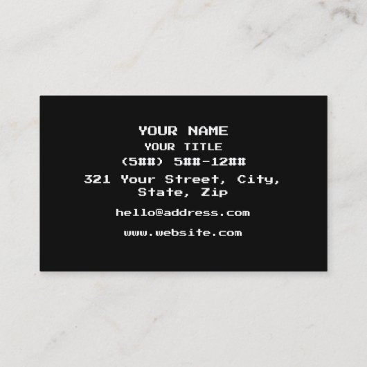 Korean Gamer 게이머 名刺 (裏面)