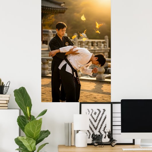 Korean Hapkido Self Defense ポスター (ホームオフィス)