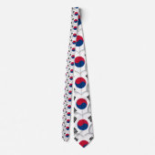Korean Hearts & Korean Flag /South Korea ネクタイ (裏面)