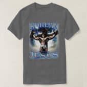 Korean Jesus Blue Tシャツ (デザイン正面)