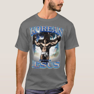 Korean Jesus Blue Tシャツ