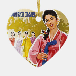 Korean Ladies Wearing Hanbok Ceramic Ornament セラミックオーナメント