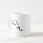 Korean “Love” Calligraphy Mug (사랑) コーヒーマグカップ (正面左)