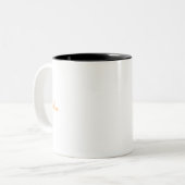 Korean Mom (엄마) Black and White Art Typography Mug ツートーンマグカップ (正面左)