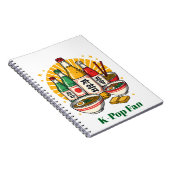 Korean Pop Culture Chest Print ノートブック (右側)