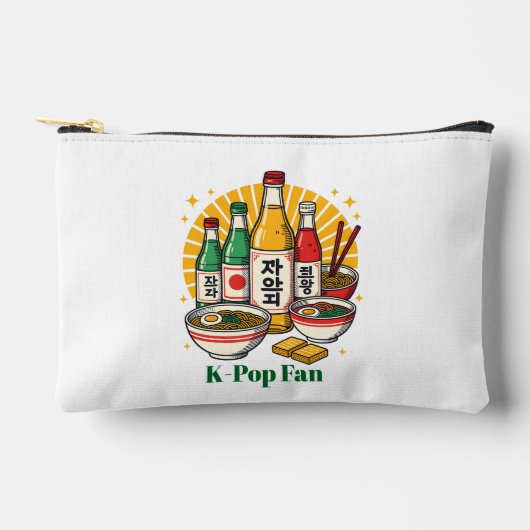 Korean Pop Culture Chest Print Accessory Pouch アクセサリーポーチ (正面)
