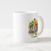 Korean Pop Culture Chest Print Espresso Cup ジャンボコーヒーマグカップ (正面右)