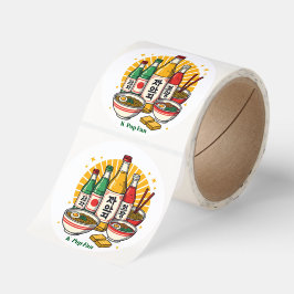 Korean Pop Culture Chest Print Printed Backpack Du ラウンドシール