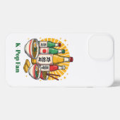 Korean Pop Culture Chest Print Printed Backpack Po iPhoneケース (裏面横)