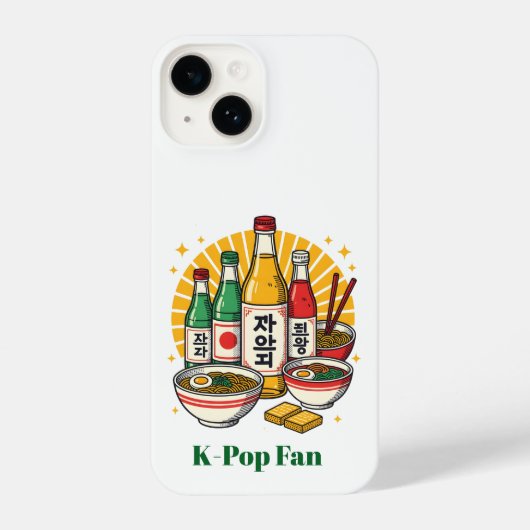 Korean Pop Culture Chest Print Printed Backpack Po iPhoneケース (裏面)