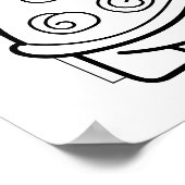 Korean Proverb Coloring Poster -Motivational Quote ポスター (角)