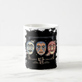 Korean Traditional Masks (Tal) コーヒーマグカップ (中央)