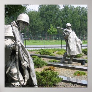 Korean War Memorial in Washington D.C. ポスター