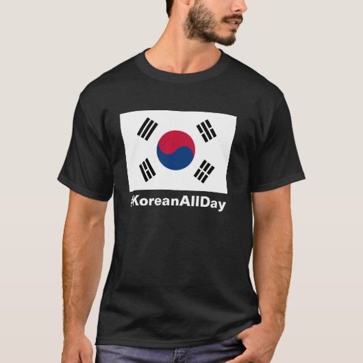 #KOREANALLDAYの韓国のプライドのTシャツ Tシャツ (正面)