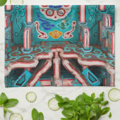 Koreanische traditionelle Malerei キッチンタオル (折り畳み)