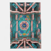 Koreanische traditionelle Malerei キッチンタオル (縦)