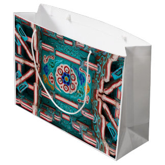 Koreanische traditionelle Malerei ラージペーパーバッグ