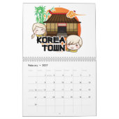 KOREATOWN カレンダー (2月 2027)