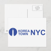 KOREATOWN NYC ポストカード (正面/裏面)
