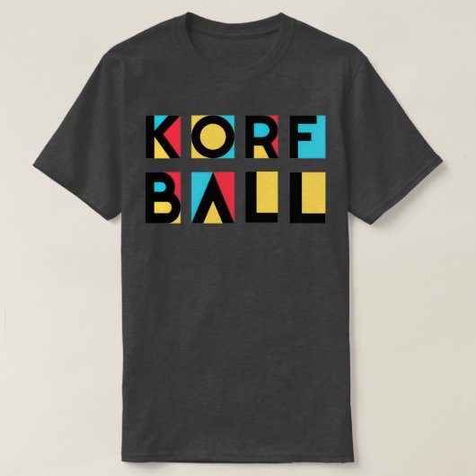 KorfBallプレーヤーKorfBallコーチ Tシャツ (デザイン正面)
