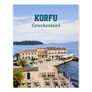 Korfu Griechenland ポスター