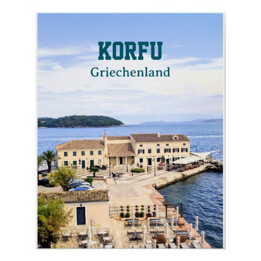 Korfu Griechenland ポスター (正面)